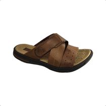 Chinelo Itapua Couro Masculino Confortavel Ajustes 5301