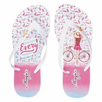 Chinelo Juvenil Infantil Menina Sandália Bike, Magicc Chinelo Juvenil Infantil Menina Sandália Bike, Magicc
