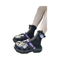 Chinelo Kawaii Hello Kitty Kuromi Sandálias De Verão Y2k Sapatos Planos Anime Sanrio Presentes Para