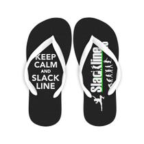 Chinelo Keep Calm and Slack Line - Naltic