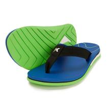 Chinelo Kenner Action Gel - Azul, Verde e Preto