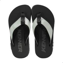 Chinelo Kenner Dvd Kivah Line Preto e Branco