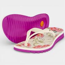 Chinelo Kenner Ibiza Oasis Feminino - Branco e Roxo - 39