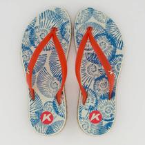 Chinelo Kenner Ibiza Pro Spiral Feminino Branco e Vermelho Chinelo Kenner Ibiza Pro Spiral Feminino Branco e Vermelho