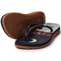 Chinelo Kenner Ibiza Sky Estampada Feminino - Preto e Marrom