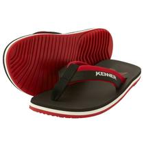 Chinelo Kenner Kinno Masculino - Preto e Vermelho