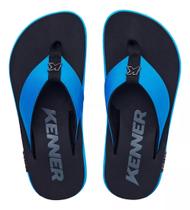 Chinelo Kenner Kivah DLK-03 - Preto/Azul Turquesa Chinelo Kenner Kivah DLK-03 - Preto/Azul Turquesa