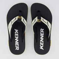 Chinelo Kenner Kivah Full Force II Preto e Branco Chinelo Kenner Kivah Full Force II Preto e Branco