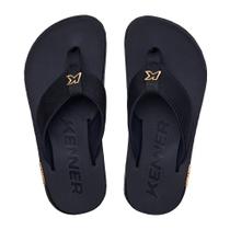 Chinelo Kenner Kivah Gold DLK-01 Masculino - Preto/Dourado