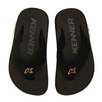Chinelo Kenner Kivah Infantil Preto Dourado Chinelo Kenner Kivah Infantil Preto Dourado