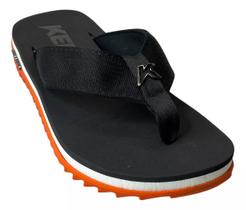 Chinelo Kenner Kivah Line DVD-01 Masculino - Preto/Laranja Chinelo Kenner Kivah Line DVD-01 Masculino - Preto/Laranja