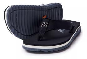 Chinelo Kenner Kivah Line DVD-03 Masculino - Preto/Cinza Chinelo Kenner Kivah Line DVD-03 Masculino - Preto/Cinza