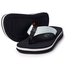 Chinelo Kenner Kivah Line Masculino - Preto e Branco