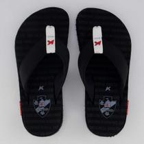 Chinelo Kenner Kivah Vasco Preto e Branco Chinelo Kenner Kivah Vasco Preto e Branco