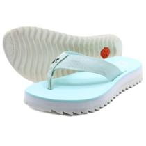 Chinelo Kenner Kyra Essence Pro Flatform Feminino - Azul Claro e Branco Chinelo Kenner Kyra Essence Pro Flatform Feminino - Azul Claro e Branco