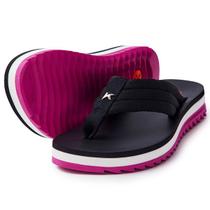 Chinelo Kenner Kyra Pro Comfy Feminino - Preto e Rosa Chinelo Kenner Kyra Pro Comfy Feminino - Preto e Rosa