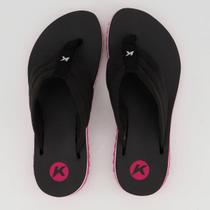 Chinelo Kenner Kyra Pro Comfy Feminino Preto e Rosa Chinelo Kenner Kyra Pro Comfy Feminino Preto e Rosa