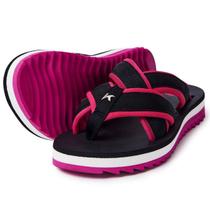 Chinelo Kenner Kyra Spider Pro Feminino - Preto e Pink Chinelo Kenner Kyra Spider Pro Feminino - Preto e Pink