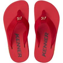 Chinelo kenner masculino kivah casual dlk-10 vermelho