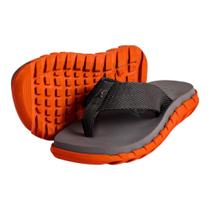 Chinelo Kenner Megah Masculino Cinza e Lanranja