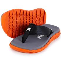 Chinelo Kenner Megah Masculino - Cinza e Laranja Chinelo Kenner Megah Masculino - Cinza e Laranja