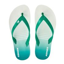 Chinelo Kenner New Summer Degradê Masculino - Verde e Branco