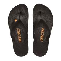 Chinelo Kenner New Summer Masculino - Preto e Laranja