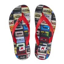 Chinelo Kenner New Summer Mix Tape Masculino - Vermelho