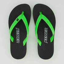 Chinelo Kenner New Summer Verde e Preto