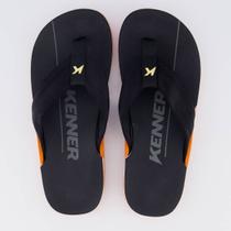 Chinelo Kenner Nk6 Colors Preto e Laranja Chinelo Kenner Nk6 Colors Preto e Laranja