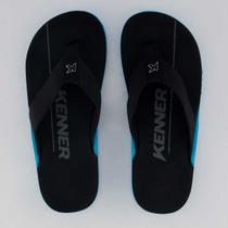 Chinelo Kenner NK6 Preto e Azul