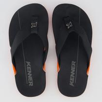 Chinelo Kenner NK6 Preto e Laranja infantil Chinelo Kenner NK6 Preto e Laranja infantil