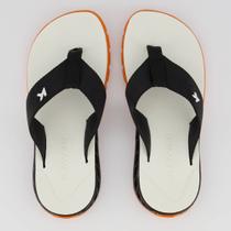 Chinelo Kenner Rakka Branco e Laranja