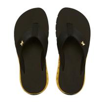 Chinelo Kenner Rakka Dbu-02 Preto / Dourado - Preto