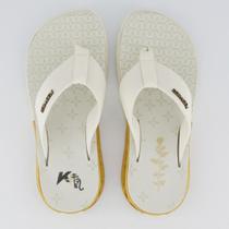 Chinelo Kenner Rakka de Saturno Feminino Off White e Dourado Chinelo Kenner Rakka de Saturno Feminino Off White e Dourado