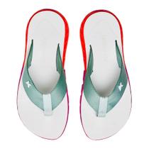 Chinelo Kenner Rakka Feminino Branco Pink Laranja TAMANHO:41 Chinelo Kenner Rakka Feminino Branco Pink Laranja TAMANHO:41