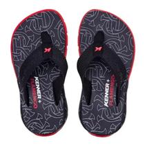 Chinelo Kenner Rakka Flamengo Infantil Preto