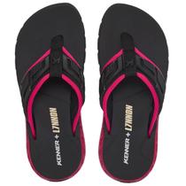 Chinelo Kenner Rakka Full Force L7 Preto e Rosa