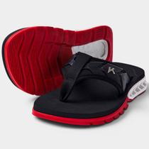 Chinelo Kenner Rakka Ultra Force Masculino - Preto e Vermelho - 40