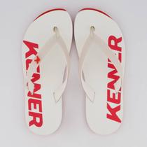 Chinelo Kenner RED Branco e Vermelho