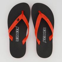 Chinelo Kenner Summer Preto e Vermelho