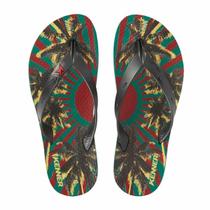 Chinelo Kenner Summer Reggae Masculino - Preto e Verde