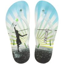 Chinelo kenner summer vôlei masculino - azul e verde dbv-27