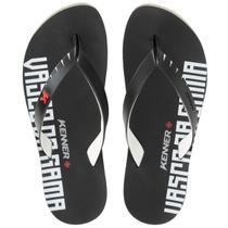 Chinelo Kenner Vasco Da Gama Red Masculino - Preto e Branco