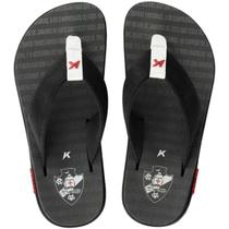 Chinelo Kenner Vasco Kivah Masculino - Preto e Branco