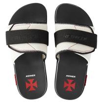 Chinelo Kenner Vasco Kivah Slide Masculino - Preto e Branco Chinelo Kenner Vasco Kivah Slide Masculino - Preto e Branco