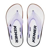 Chinelo Kenner X Level Unissex Branco Preto Marrom TAMANHO:39