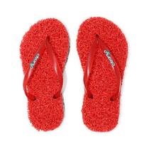 Chinelo Kids CleanUp Sustentável Tradicional Vermelho