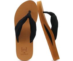 Chinelo KuaiLu Feminino com Suporte para Arco Preto