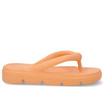 Chinelo Laranja Melão Poofy Plataforma Eva